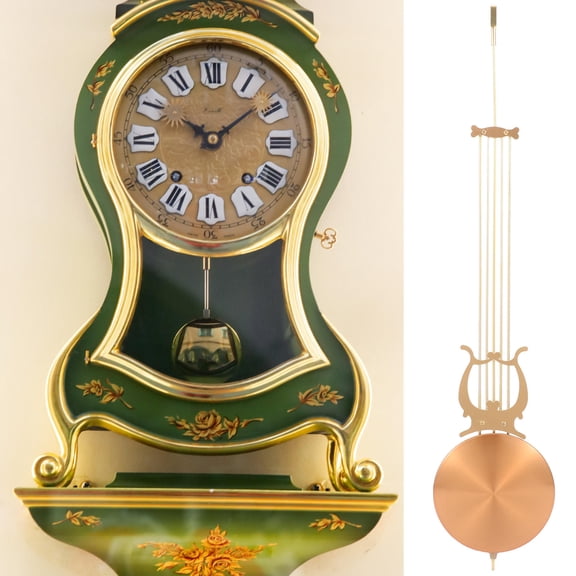 HOOWIFFY Modern Metal Pendulum Clock Movement Replacement for Wall Clock Decor, 1 Piece and Stylish