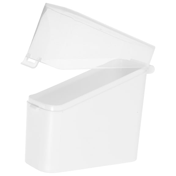 HOOWIFFY White Cheese Slice Holder Container for Refrigerator with Stylish and Functional Lid