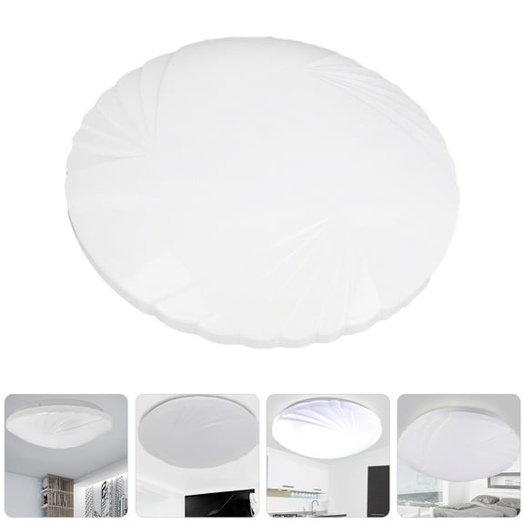 HOOWIFFY 1Pack Round Plastic Light Cover for Ceiling Light Replacement in Living Room 29.0x29.0x1.8in