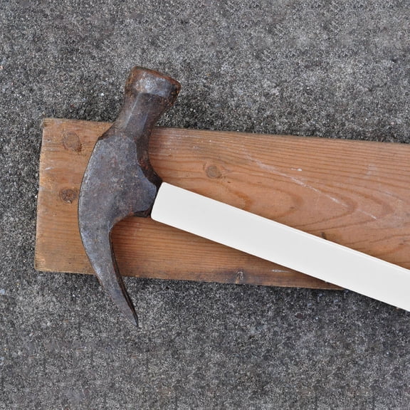 HOOWIFFY Beige Rubber Hammer Handle with Anti- Grip for Garden, Home, and Tools Replacement