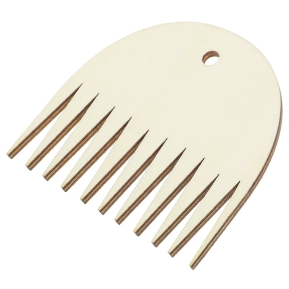HOOWIFFY Durable Weaving Comb Beige 11 Teeth for Tapestry Making