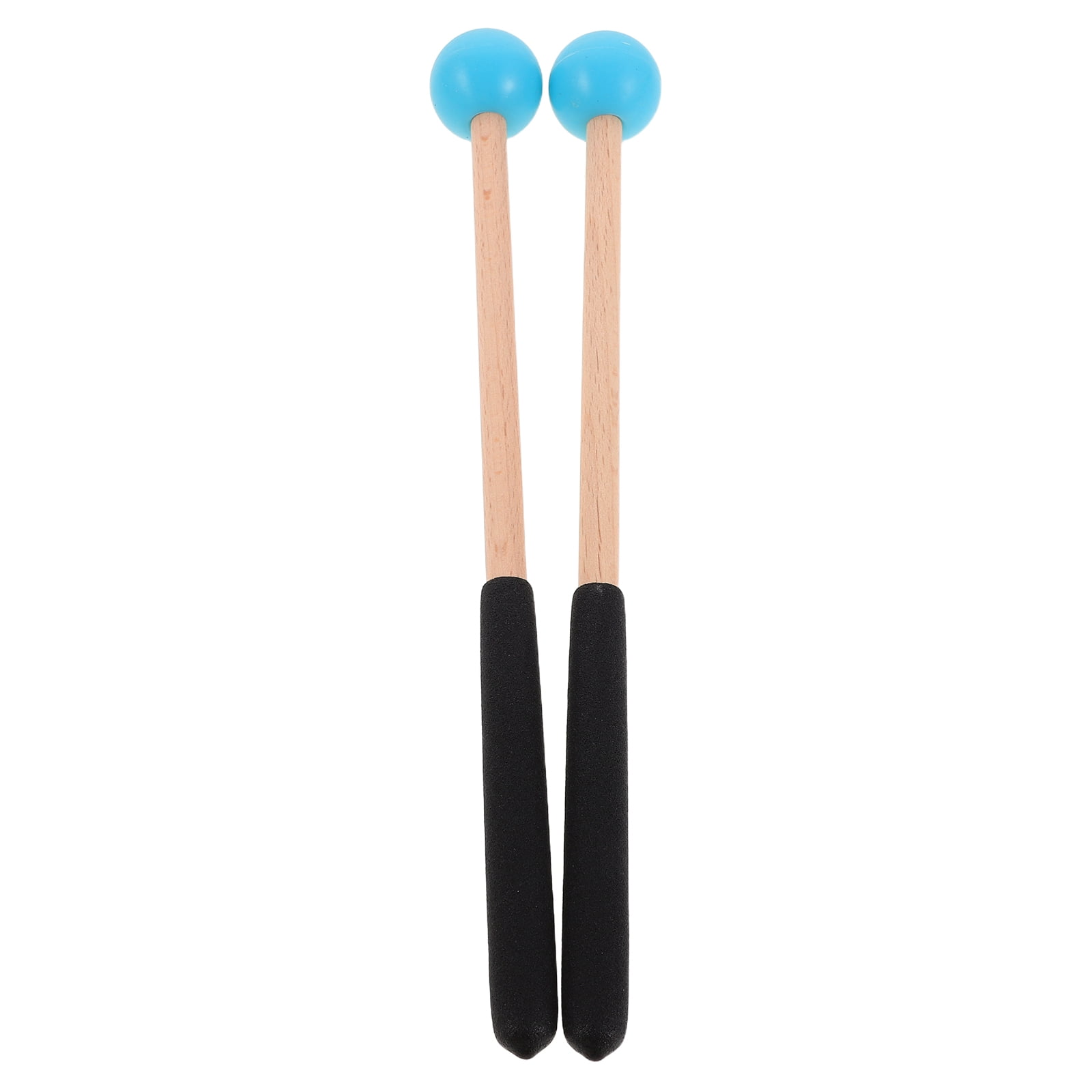 Instrument Handle HOOWIFFY 1Pair Blue Wooden Mallets for Xylophone Marimba Chime ...