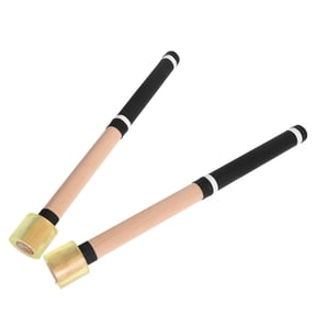 HOOWIFFY Pair of Percussion Drumsticks with Non- Grip and Plastic Tips for Practice, Performance, and Drum Playing
