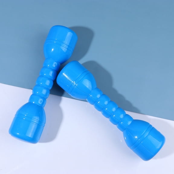 HOOWIFFY 1Pair ABS Plastic Dumbbells Small Exercise Barbells with Closed Design for Safety