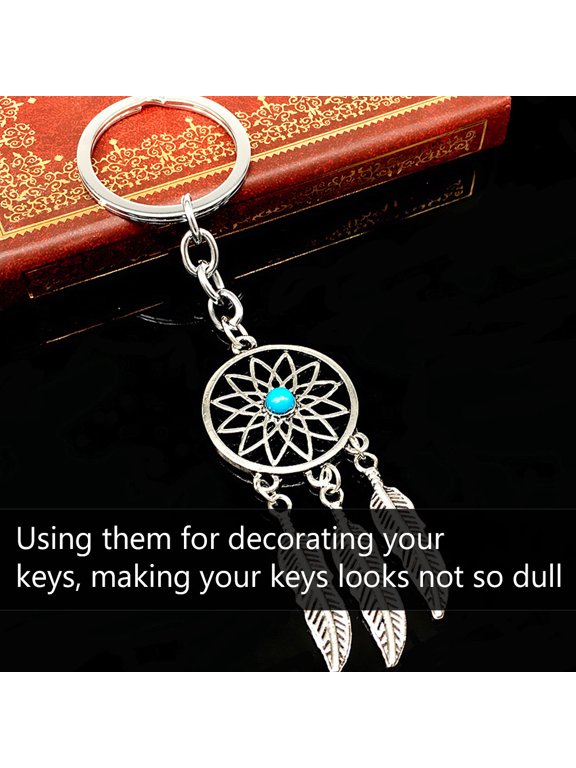 1Pc Elegant Metal Key Finder with Unique Hanging Ornament for Durable Key Accessory