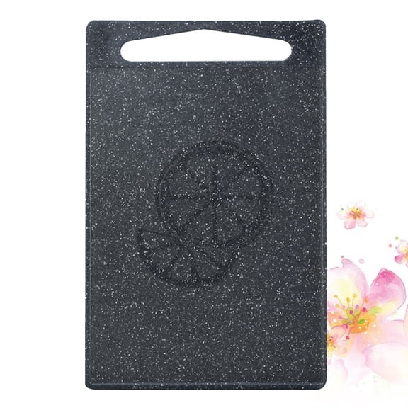 HOOWIFFY 1Pc Grey Plastic Cutting Board with Non Slip Surface for Fruit Vegetable Bread Cutting