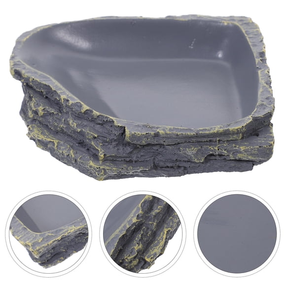 HOOWIFFY 1Pc Lizard Water Dish Shape Reptile Hydration Bowl for Pet Owners Feeding