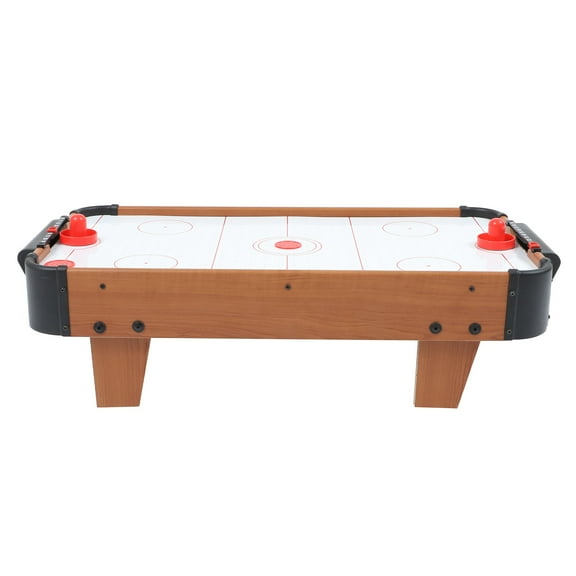 HOOWIFFY Wooden Ice Hockey Board Game for Two Players, Indoor Tabletop Sports Game in White, Family Fun Activity