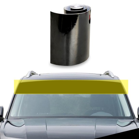 HOOWIFFY Front Windshield Decal Black PVC Car Decorative Accessory 1Pc