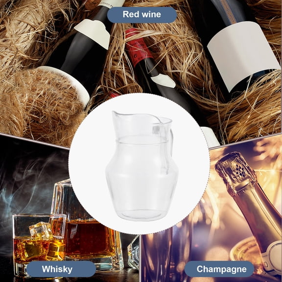 HOOWIFFY 1Pc Wide Mouth Wine Dispenser with Thickened Handle for Smooth Pouring and Carrying