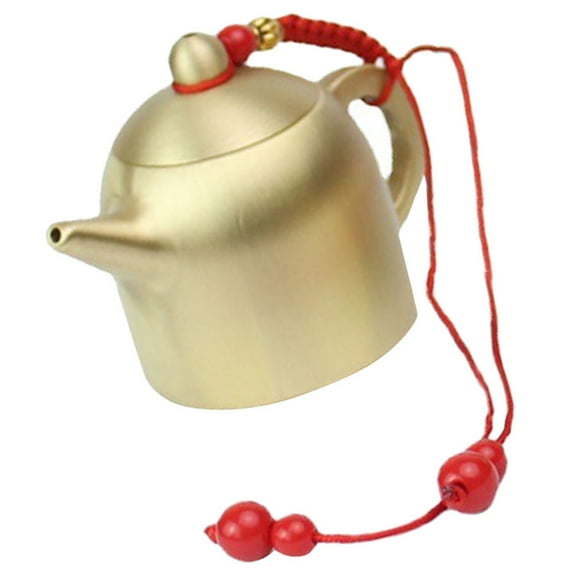 HOOWIFFY mini teapot ornaments decoration brass retro design home decoration blessing present 1Pack
