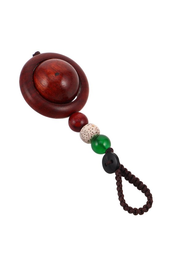 1Pcs Car Key Decoration Wood Multi Color Sophisticated Square Key Chain Ornament for Car Keys Users