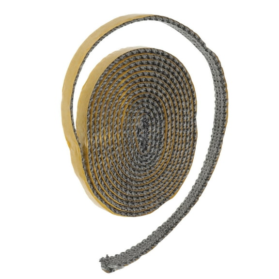 HOOWIFFY Fireplace Insulation Strip Gasket Tape Flat Fiberglass 1Pack 98.25X0.39X0.12In