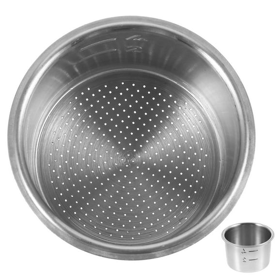 HOOWIFFY Stainless Steel Coffee Filter Basket Silver for Home Brewing