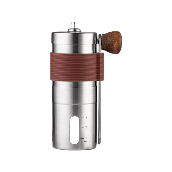 HOOWIFFY 1Pcs Stainless Steel Coffee Grinder Hand Operated for Camping