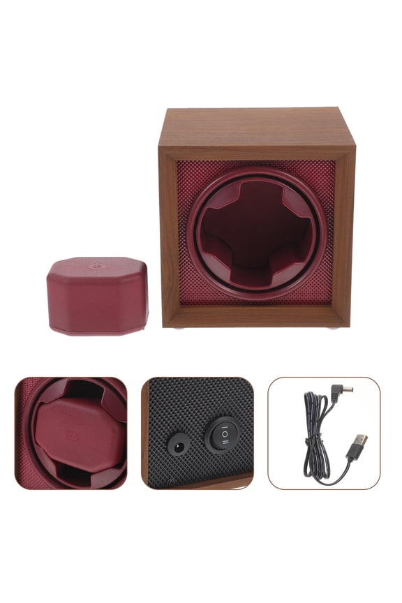 Automatic ABS Watch Winder for Men, Compact 13.5 x 13 cm, Scratch-Resistant, Smooth Rotation, 1 Set Design