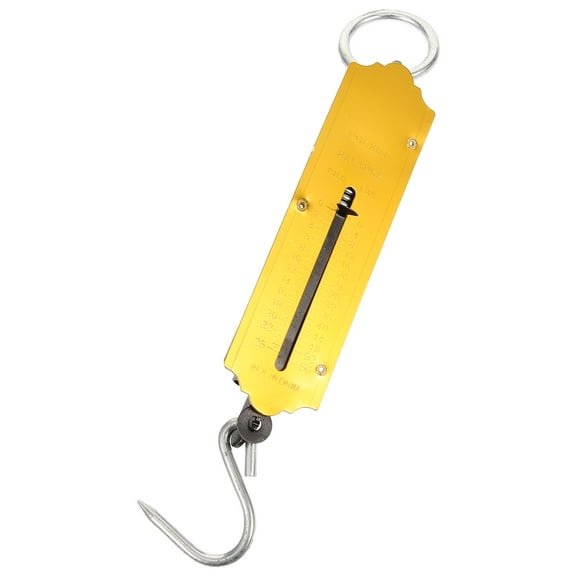 HOOWIFFY Portable Scale Golden Electronic Hook Scale with Weighing Hook for Kitchen Shop Outdoors Use
