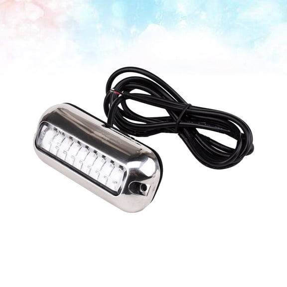 HOOWIFFY 1Set Boat Underwater Floating Bridge Lamp Stainless Steel Operates Underwater Blue