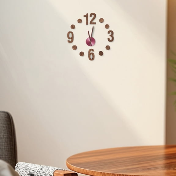 HOOWIFFY 1Set Clock Movement Kit with Wooden Roman Numerals for Easy Clock Face Installation