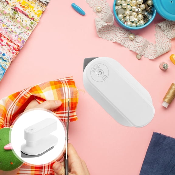 HOOWIFFY White Cast Aluminum Handheld Electric Iron for Home Use 1Set