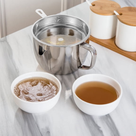 HOOWIFFY Replacement Stainless Steel Fine Mesh Strainer for Oil Pot Kitchen Supply and Tea Infuser