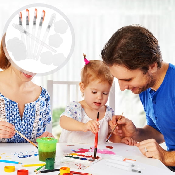 HOOWIFFY 1Set Foam Texture Craft Paper Kit Assorted Color Includes Brush for Painting Supplies