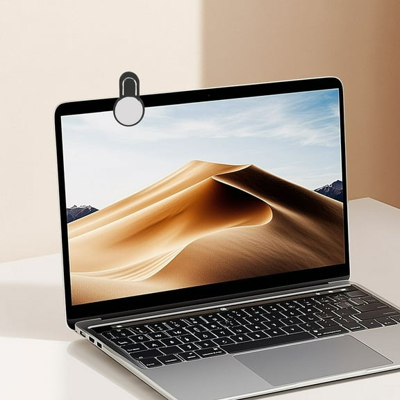 HOOWIFFY 1Set Orange ABS Clip-On Mirror for Computer Monitors with Office Rear-View Function