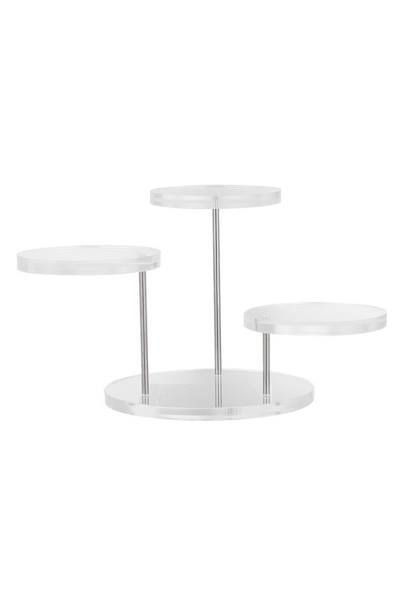 1Set Transparent Ring Show Rack for Store Showroom Use with Elegant Multi Layer Design