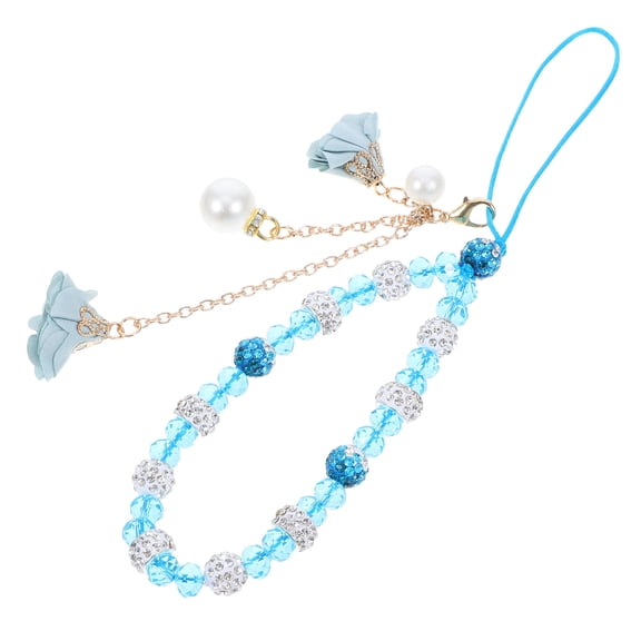 HOOWIFFY Phone Case Hanging Rope with Crystal Beaded Design, Non- Mobile Wrist Strap, Versatile and
