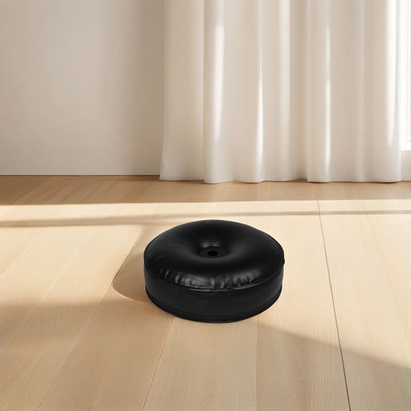 HOOWIFFY Adjustable Inflatable Dumbbells Set, Multifunctional PVC Sports Weights, Black, 2 Pieces for Home Fitness