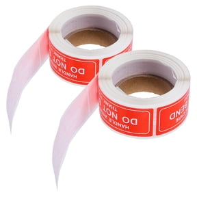 HOOWIFFY Red Fragile Moving Stickers, Self-Adhesive Warning Labels for Shipping Boxes and Packages, Easy to Apply and