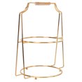 Iron Rack 3 Tier HOOWIFFY 2-Tier Iron Cake Stand, European Style Dessert Display Rack ...