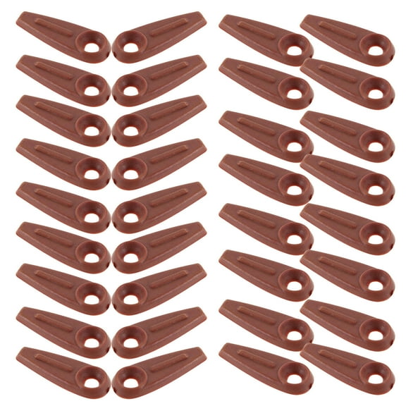 HOOWIFFY Easy Install Brown Plastic Photo Frame Hardware Clips 200 Pieces for Wall Mounting and Hanging