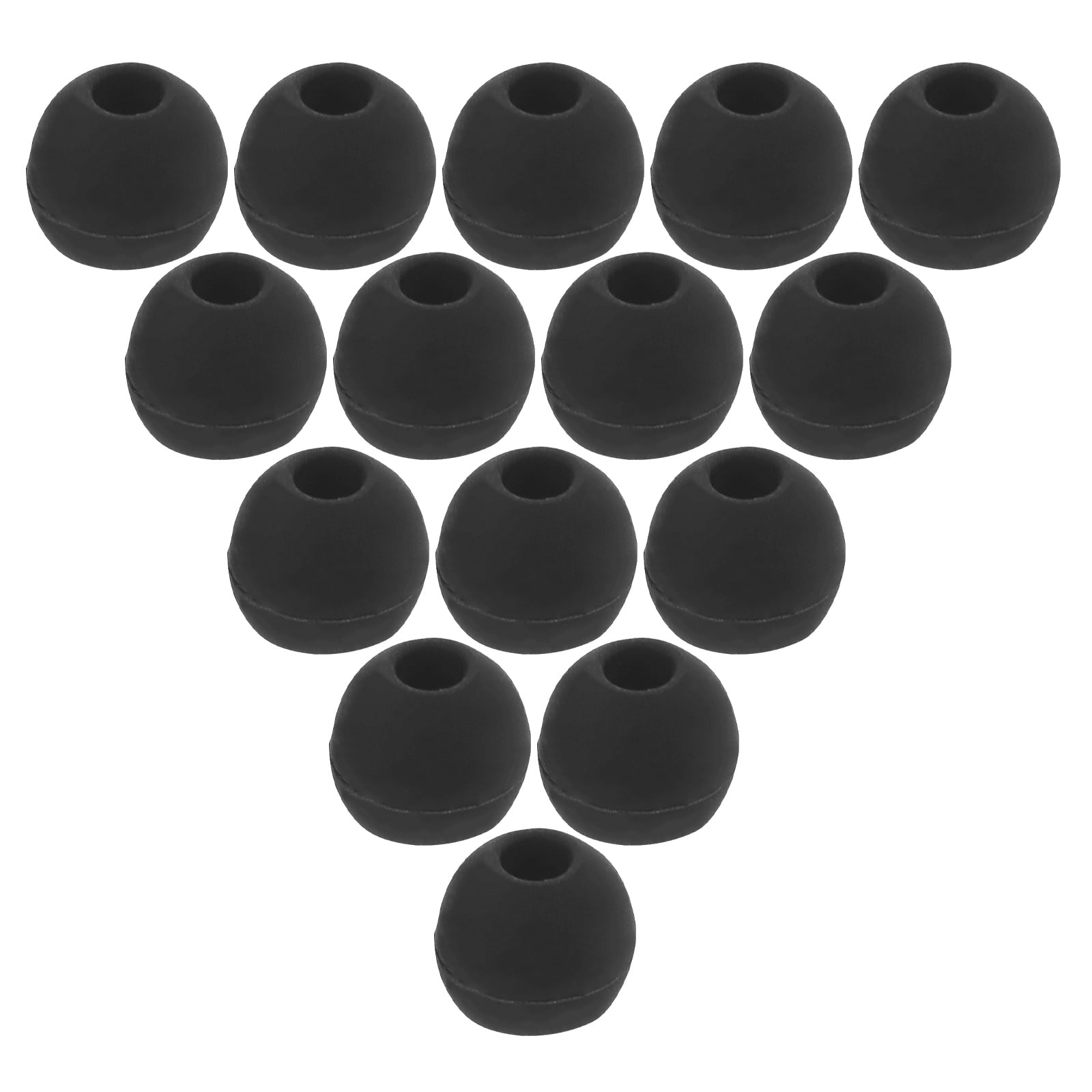 HOOWIFFY 200pcs Replacement Earbud Tips Silicone Medium Black for ...