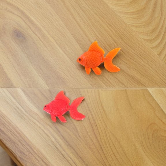 HOOWIFFY 20Pcs Assorted Color Plastic Fake Fish Aquarium Decorations Floating Artificial Tropical Fish