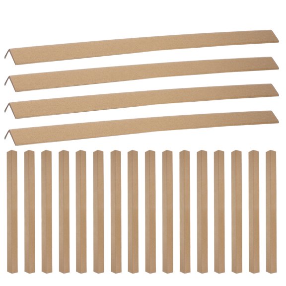 HOOWIFFY 20Pcs Chocolate Cardboard Corner Protectors Heavy Duty Box Edge Guards for Shipping and Packing