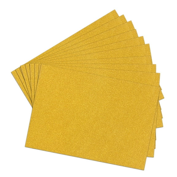 HOOWIFFY 20Pcs Gold Glitter Cardstock Paper for DIY Crafting Cards and Decorative Projects
