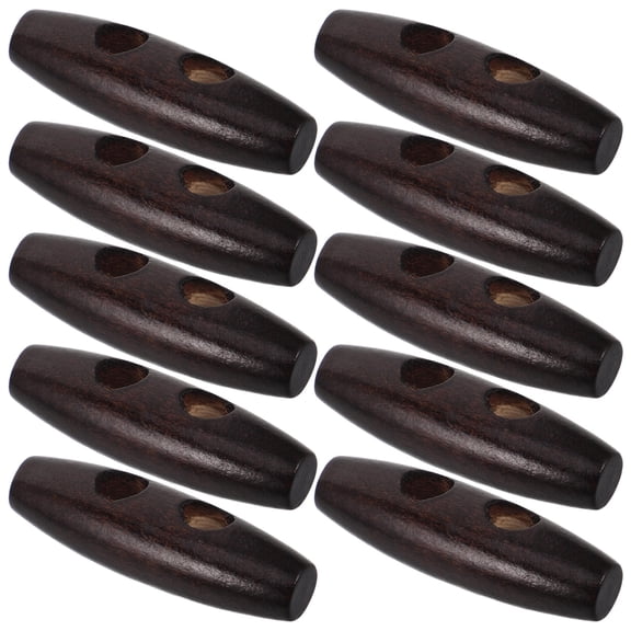 HOOWIFFY Wooden Horn Toggle Buttons Aesthetic and Durable for Clothing 20Pcs