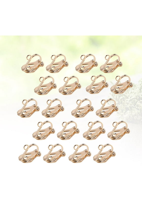 Elegant Tone Earless Ear Clips Comfortable 20 Pieces Fashion Accessories