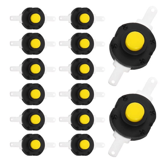 HOOWIFFY 20Pcs Flashlight Button Replacement Switch Quick Response Black