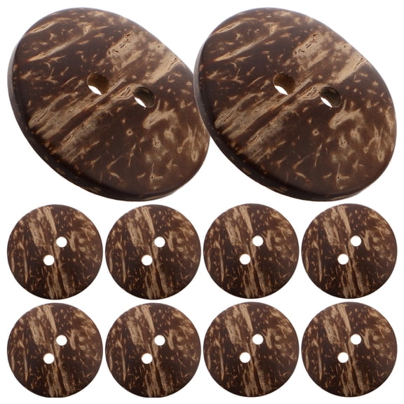HOOWIFFY Coconut Shell Buttons Natural Multi for DIY Sewing Crafts 20Pcs
