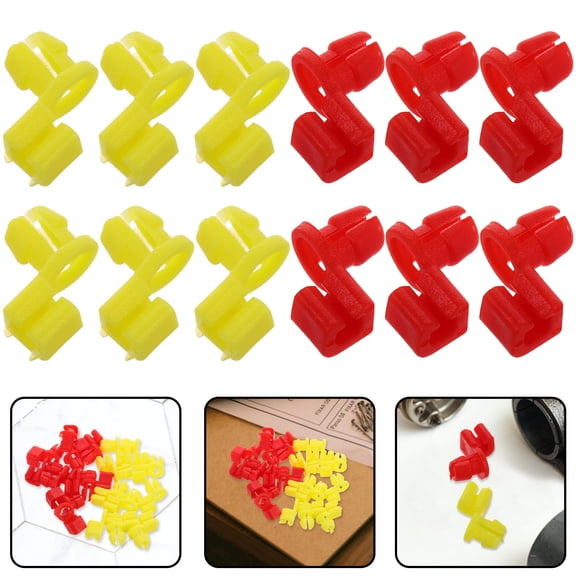 HOOWIFFY 20Pcs Tailgate Handle Rod Clip Replacement Truck Accessories Durable Plastic Auto Parts
