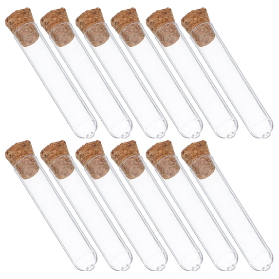 HOOWIFFY Clear Disposable Plastic Vials 20Pcs for Lab Work and Plant Propagation