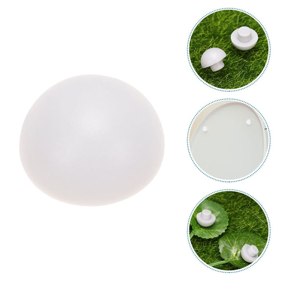 HOOWIFFY 20Pcs Universal Toilet Seat Buffer Cushions White Ldpe Eva Material Antislip Noise Reduction Pads