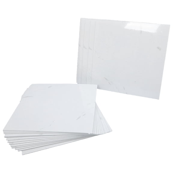 HOOWIFFY Waterproof Wall Panels - White PVC, Oil-Resistant, Peel and Stick, Easy DIY, 20Sheets