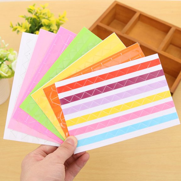 HOOWIFFY 24Pcs Assorted Photo Corner Stickers for Picture Frame and DIY Photo Mounting Projects