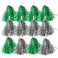 thumbnail image 1 of HOOWIFFY 24 Pcs PET Cheerleader Pom Poms with Handle, Assorted Colors for School Spirit, Dance, and Sports Events, 1 of 8