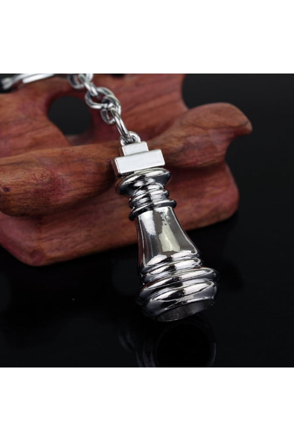 2PCS Chess Piece Keychain Set, Stylish Metal Key Accessories for Womens Handbags, Daily Charm