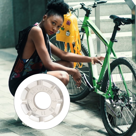 HOOWIFFY 2Pack Bike Spoke Spanner Steel Silver for Wheel Tightness Adjustment