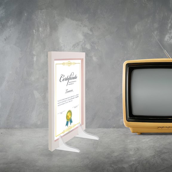 HOOWIFFY Photo Frame Stand Acrylic for Certificate and Cellphone 2Pairs
